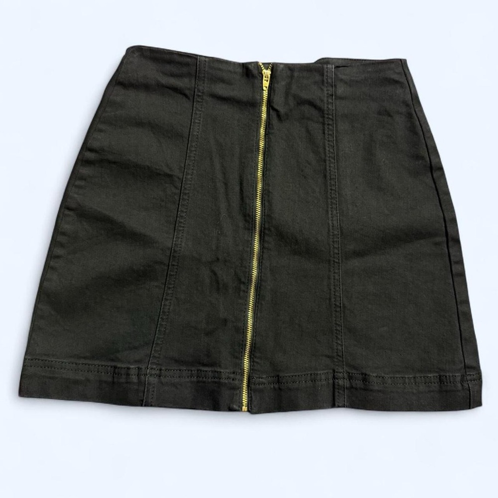 BDG Black Mini Skirt Full Zip